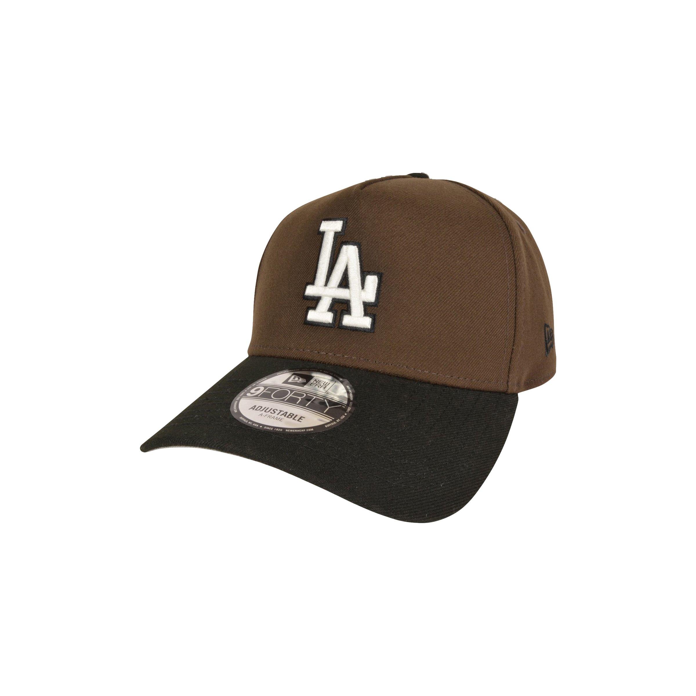 New Era Los Angeles Dodgers 9FORTY Adjustable Hat - Brown - BLACK